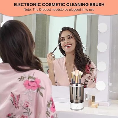 Automatic Multi Makeup Brushes Cleaner – 360° Electric Deep Clean & Fast Drying System