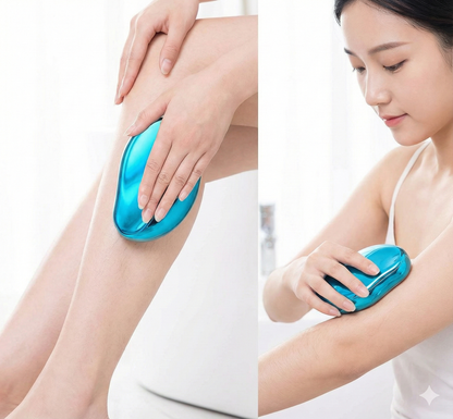 "SilkyGlide  Crystal Hair Eraser – Painless & Magic Hair Remover"